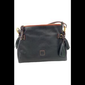 Dooney & Bourke Medium Florentine Leather Zip Hobo Navy